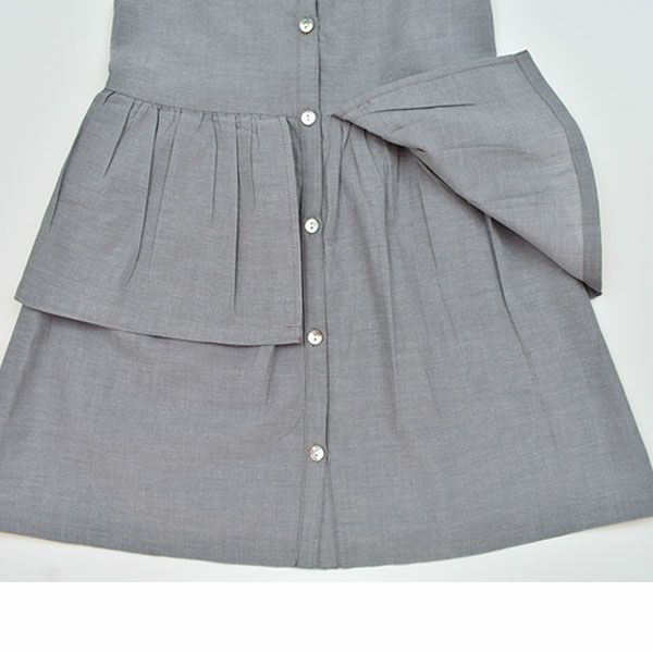 オーガニックコットン キッズ ノースリーブワンピース