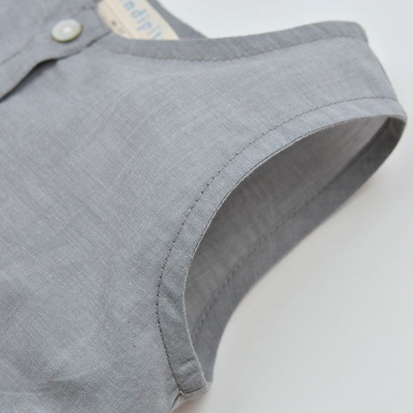 オーガニックコットン キッズ ノースリーブワンピース