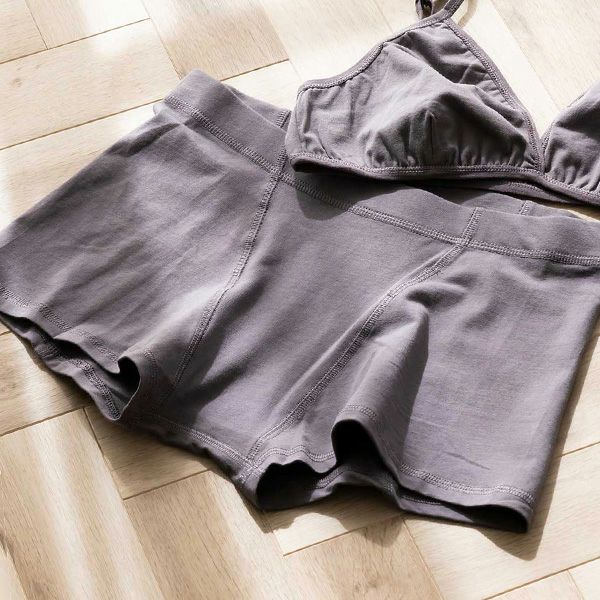 オーガニックコットン ストレッチ レディースボクサーショーツ