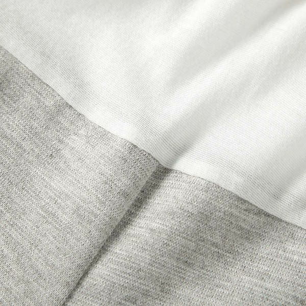 【SALE／50%OFF】オーガニックコットン＆ヤク ミラノ天竺 襟付き切替ショートオール(半袖)