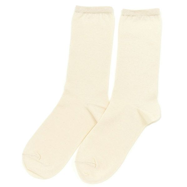 オーガニックコットン プレーンソックス