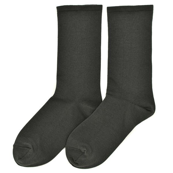 オーガニックコットン 五倍子 ゴムなしソックス