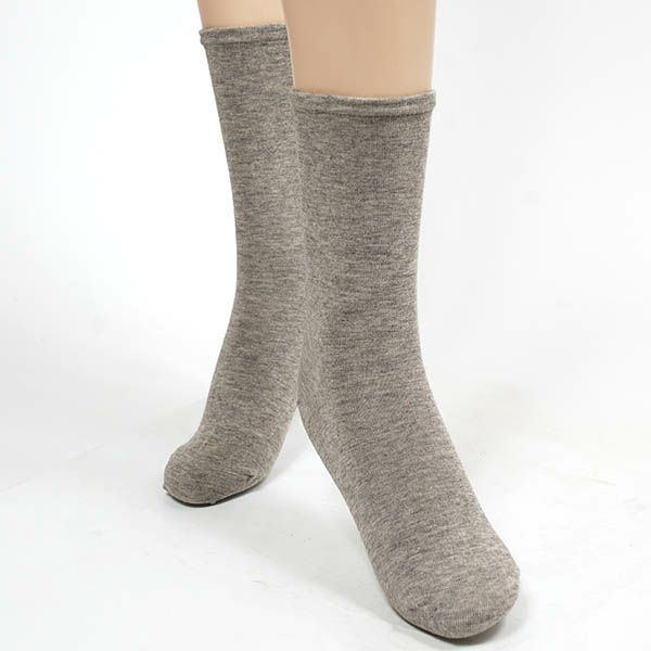 オーガニックコットン ヤク＆スーピマゴムなしソックス