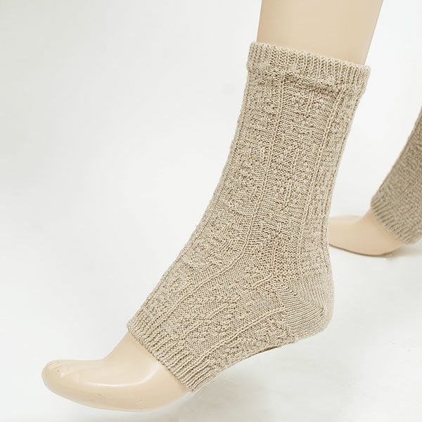 オーガニックコットン＆リネン サンダルソックス リネンナチュラル M