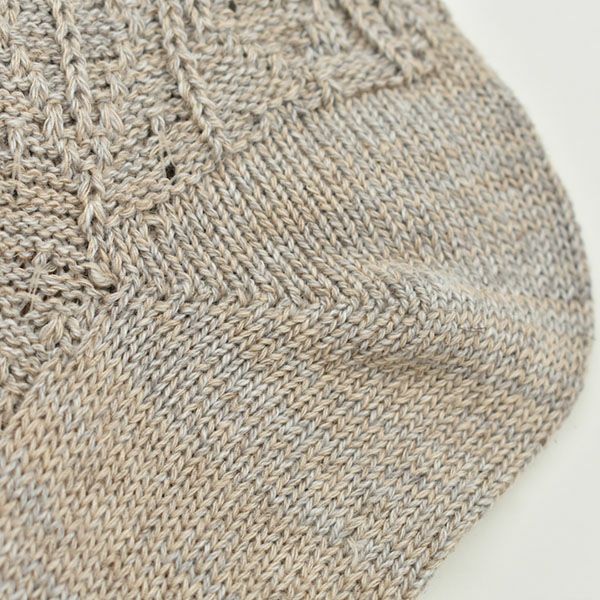 オーガニックコットン＆リネン リンクスソックス リネンナチュラル 22.5-24.5