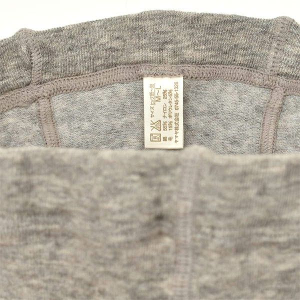 オーガニックコットン ヤク＆スーピマ プレーンタイツ モクグレー M-L