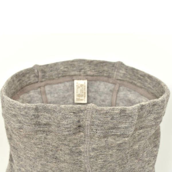 オーガニックコットン ヤク＆スーピマ プレーンタイツ モクグレー M-L