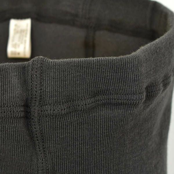 オーガニックコットン 五倍子 プレーンタイツ ナチュラルブラック M-L