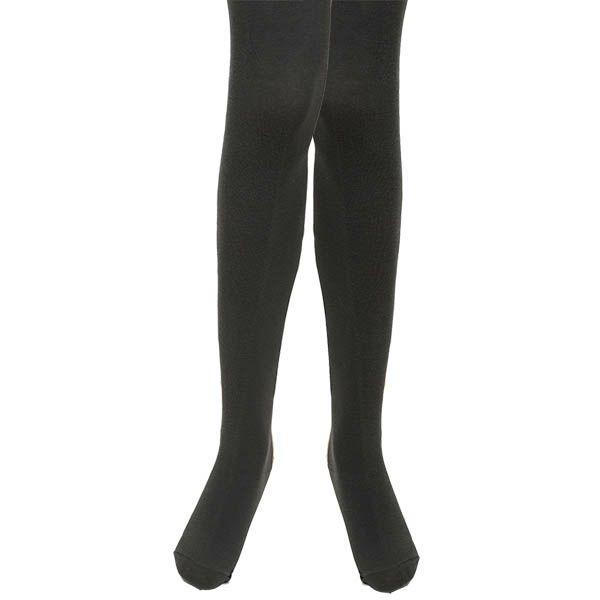 オーガニックコットン 五倍子 プレーンタイツ ナチュラルブラック M-L