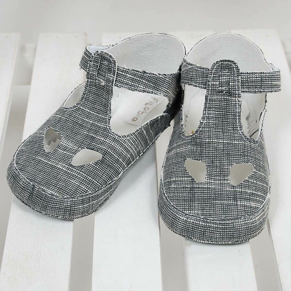 【SALE／60%OFF】オーガニックコットン ベビーサンダル DUE OCCHI