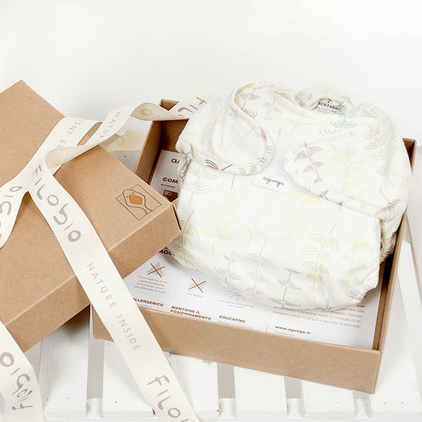 オーガニックコットン ポケット式布おむつ(インサーツ1枚付き）