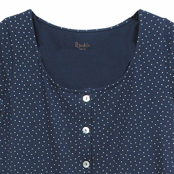 オーガニックコットン 前開きチュニックTessa(半袖)