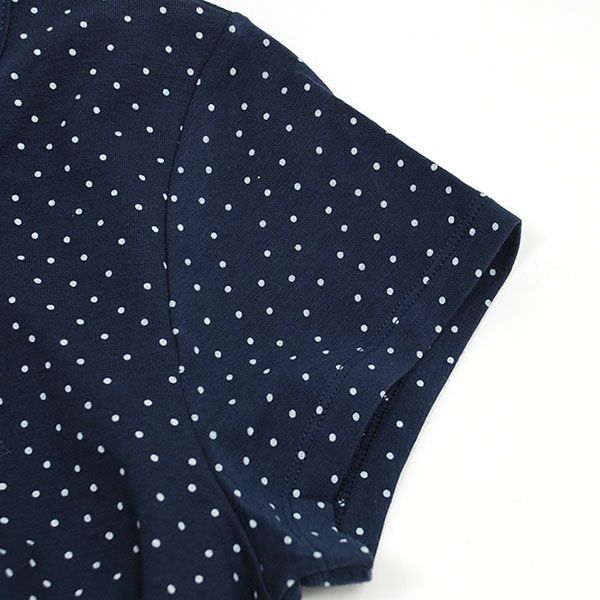 オーガニックコットン 前開きチュニックTessa(半袖)