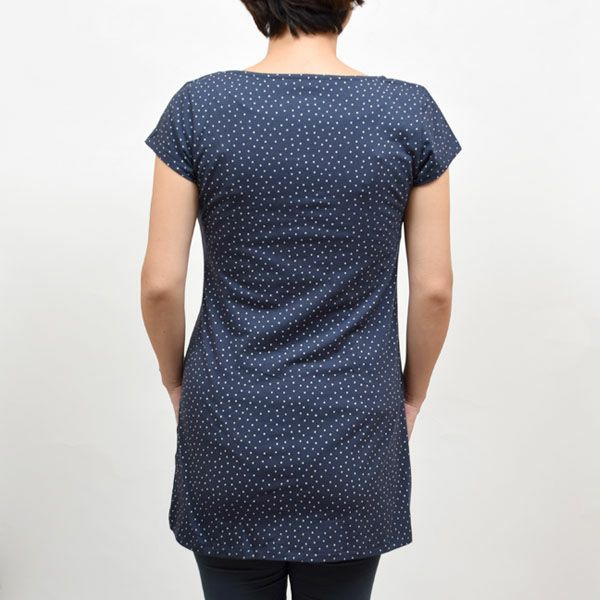 オーガニックコットン 前開きチュニックTessa(半袖)