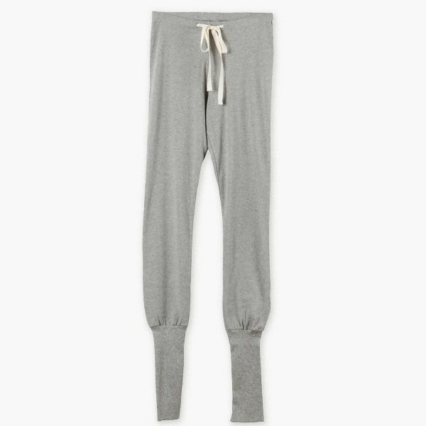 オーガニックコットン 裾リブスキニーパンツ