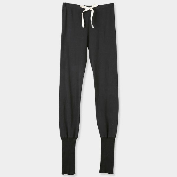 オーガニックコットン 裾リブスキニーパンツ