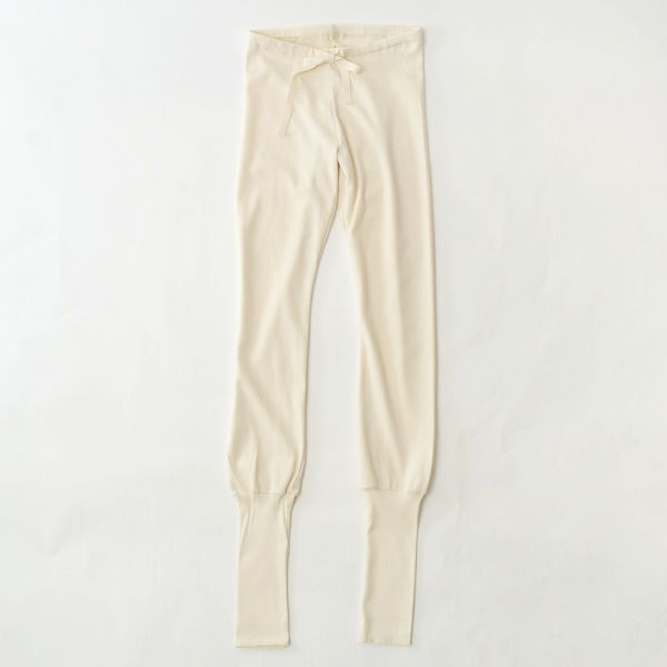 オーガニックコットン 裾リブスキニーパンツ