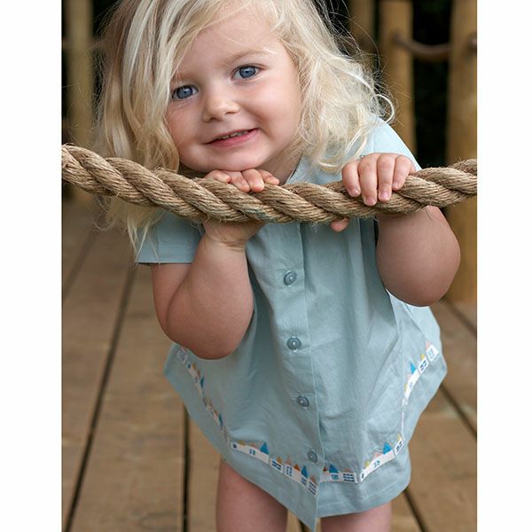 【SALE／50%OFF】オーガニックコットン キッズピーターパンカラーブラウス（半袖）