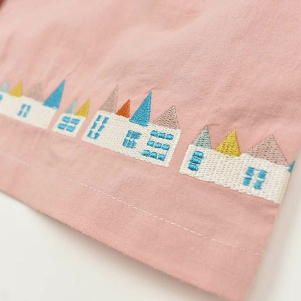 【SALE／50%OFF】オーガニックコットン キッズピーターパンカラーブラウス（半袖）