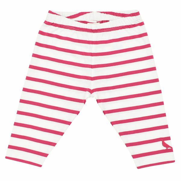 【SALE／50%OFF】オーガニックコットン ベビーボーダーカプリレギンス
