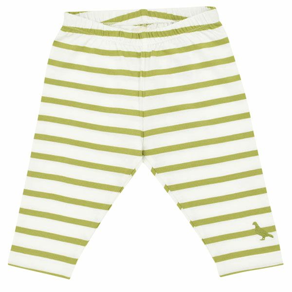 【SALE／50%OFF】オーガニックコットン ベビーボーダーカプリレギンス