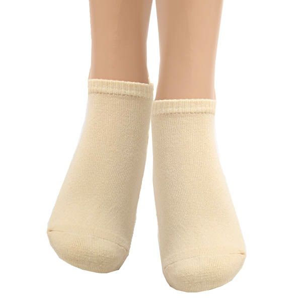 オーガニックコットン 足底パイルスニーカー丈ソックス