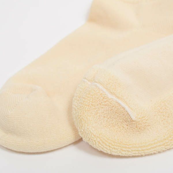 オーガニックコットン 足底パイルスニーカー丈ソックス