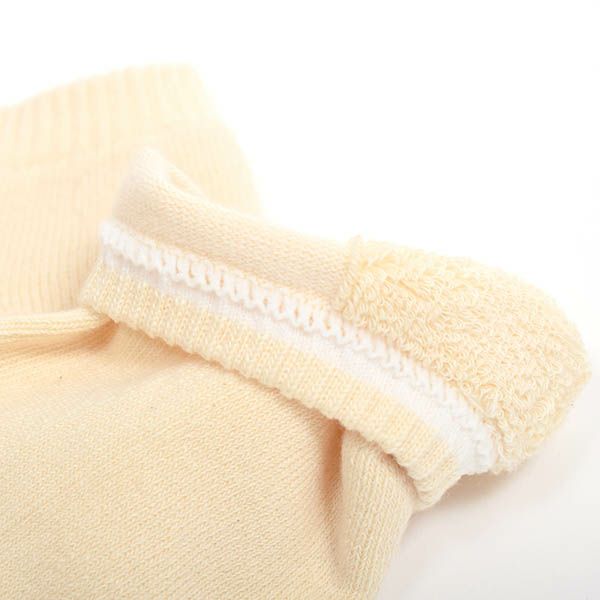 オーガニックコットン 足底パイルスニーカー丈ソックス