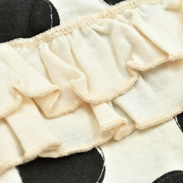 【SALE／70%OFF】オーガニックコットン ベビー B-Apple フリル付きオーバーパンツ