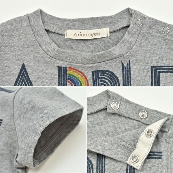 【SALE／80%OFF】オーガニックコットン ベビー A-レインボー Tシャツ(半袖)