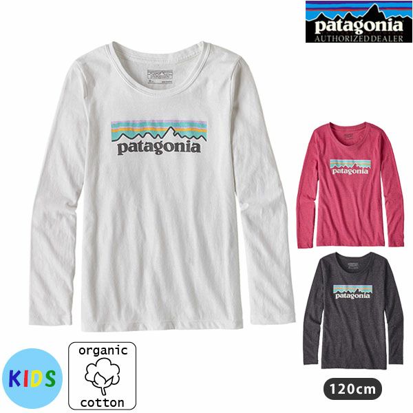 【SALE／50%OFF】オーガニックコットン＆ポリ ガールズ・パステル・P-6 ロゴ・Tシャツ(長袖)