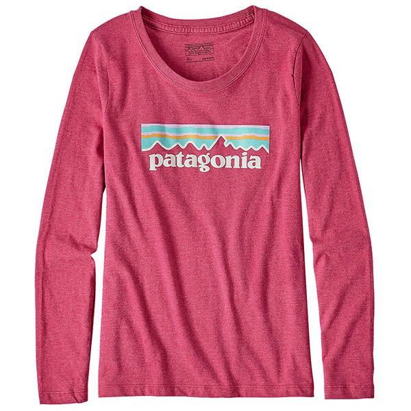 【SALE／50%OFF】オーガニックコットン＆ポリ ガールズ・パステル・P-6 ロゴ・Tシャツ(長袖)