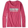 【SALE／50%OFF】オーガニックコットン＆ポリ ガールズ・パステル・P-6 ロゴ・Tシャツ(長袖)
