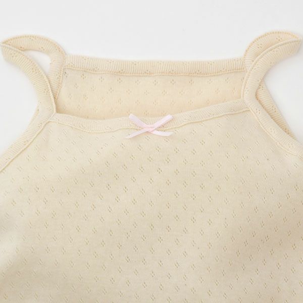 オーガニックコットン 女児エリゼキャミソール 2枚セット