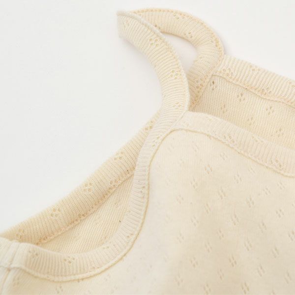 オーガニックコットン 女児エリゼキャミソール 2枚セット