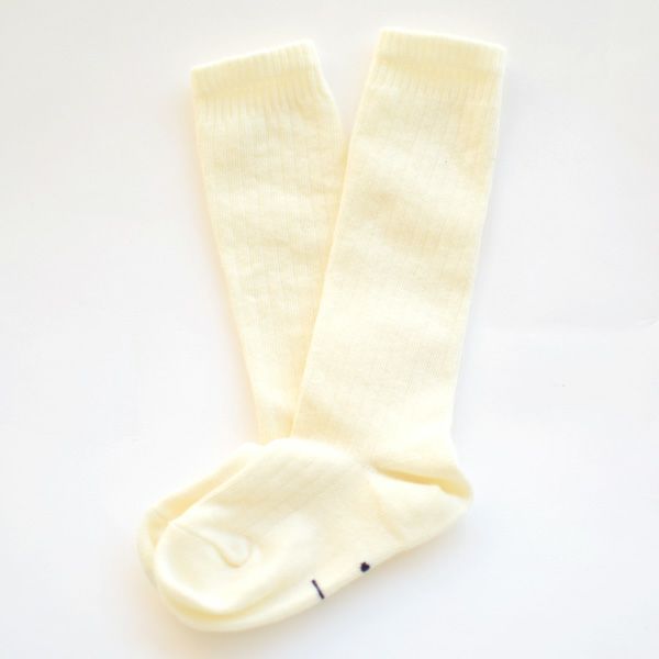 オーガニックコットン ベビー リブハイソックス