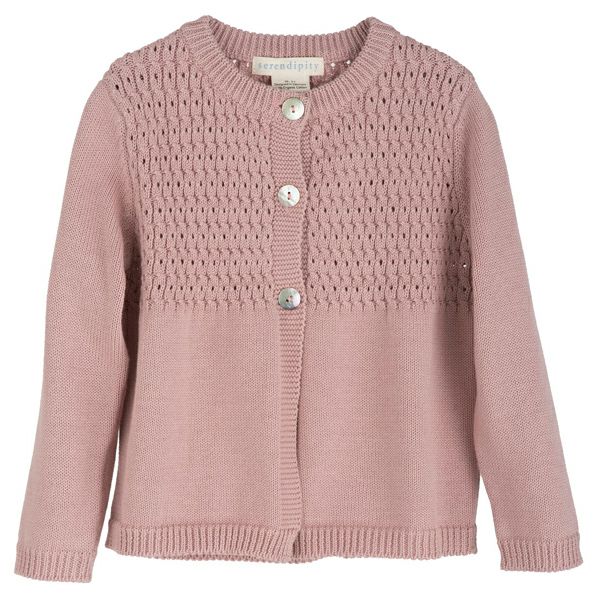 【SALE／50%OFF】オーガニックコットン ガールズニットカーディガン(長袖)