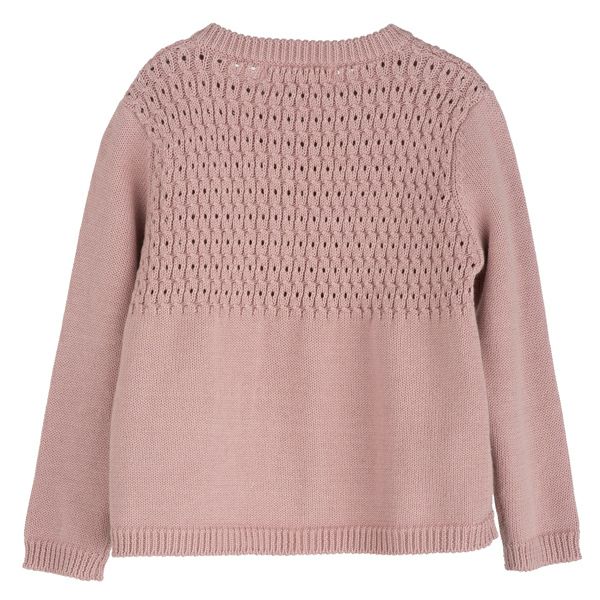 【SALE／50%OFF】オーガニックコットン ガールズニットカーディガン(長袖)