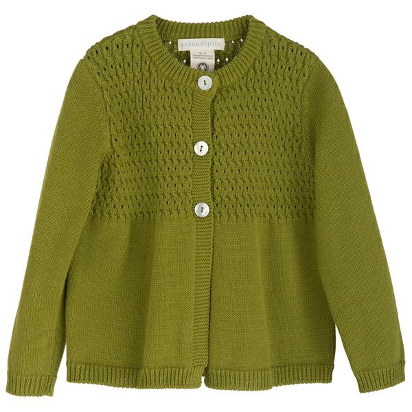 【SALE／50%OFF】オーガニックコットン ガールズニットカーディガン(長袖)