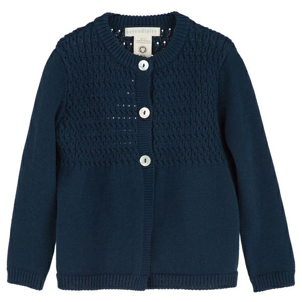 【SALE／50%OFF】オーガニックコットン ガールズニットカーディガン(長袖)