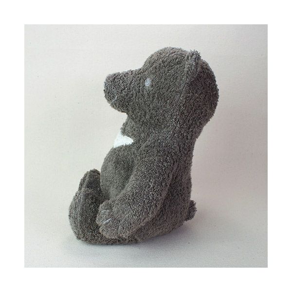 オーガニックコットン 草木染めツキノワグマのぬいぐるみ L