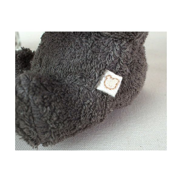 オーガニックコットン 草木染めツキノワグマのぬいぐるみ S