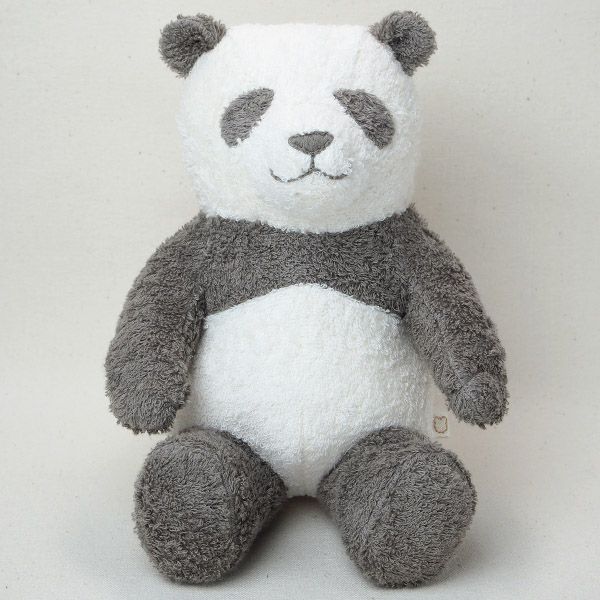 オーガニックコットン 草木染めパンダのぬいぐるみ L