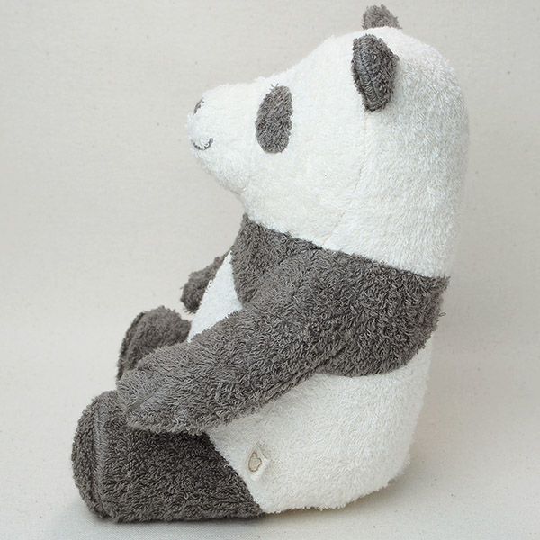 オーガニックコットン 草木染めパンダのぬいぐるみ L