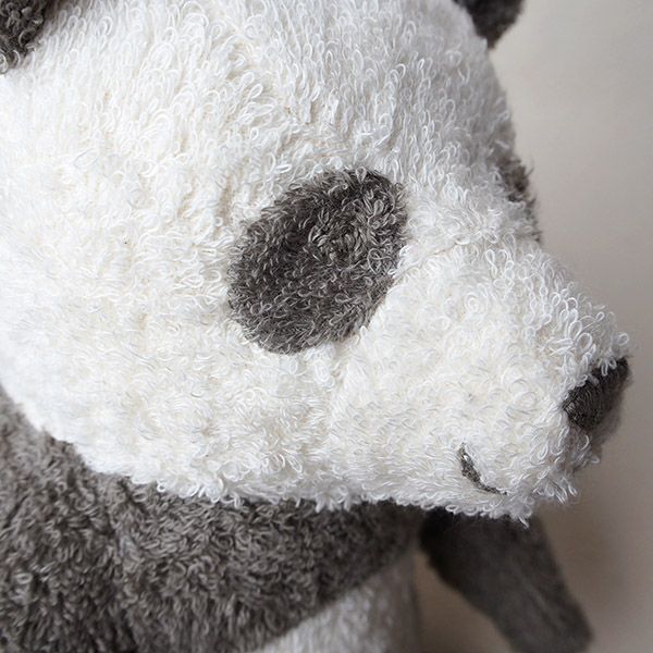 オーガニックコットン 草木染めパンダのぬいぐるみ L