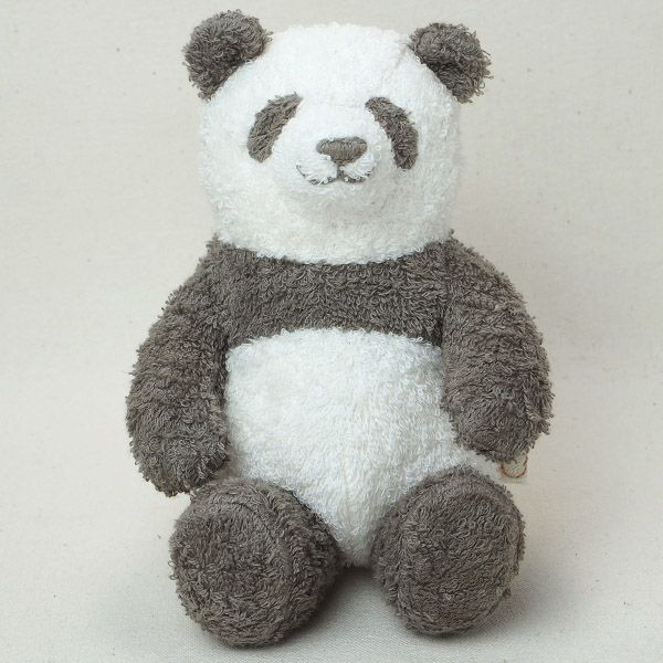 オーガニックコットン 草木染めパンダのぬいぐるみ M