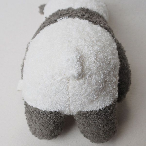 オーガニックコットン 草木染めパンダのぬいぐるみ M