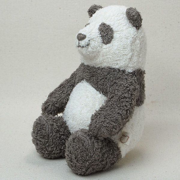 オーガニックコットン 草木染めパンダのぬいぐるみ S