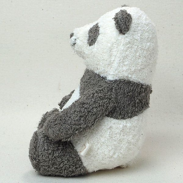 オーガニックコットン 草木染めパンダのぬいぐるみ S