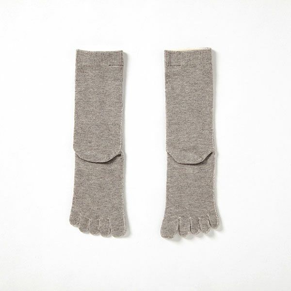 オーガニックコットン&ヤク 5本指ソックス